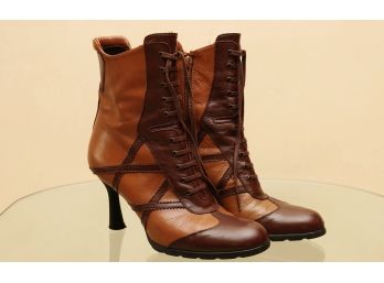 Stuart Weitzman Brown Leather Heels 6M