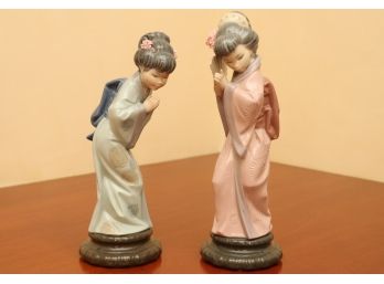 Lladro Geisha Figurines