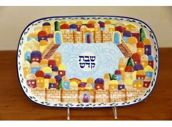 Shabbat Plate By Sharon Shoen