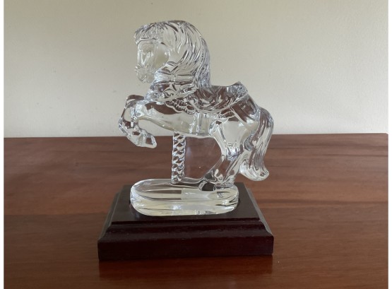 Waterford Crystal Carousel Horse Legends And Lore Collection With Base