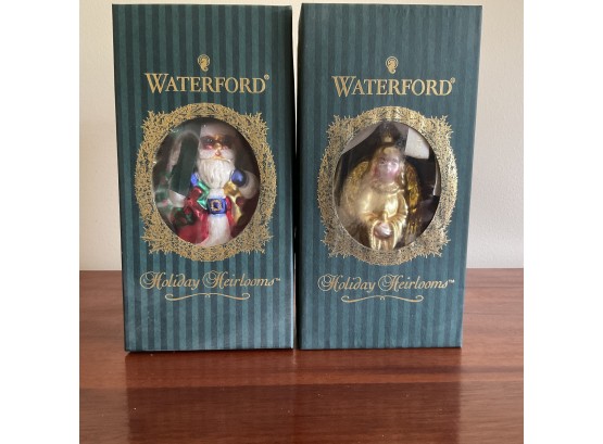 2 Waterford Holiday Heirlooms Christmas Ornaments In Boxes 3 Of 3