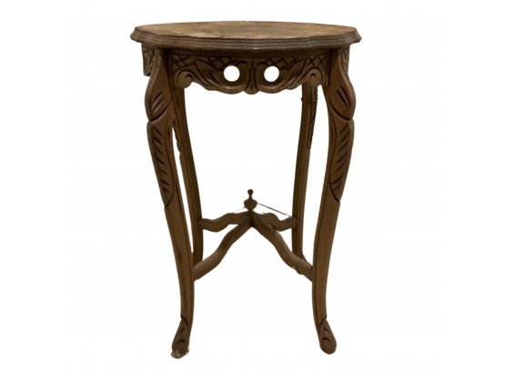 Wood Decorative Side Table Read Details