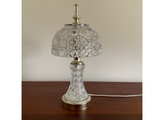 Vintage Lead Crystal Table Lamp