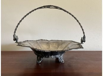 Vintage Forbes Silver Co. Quadruple 216 Silver-plate Basket