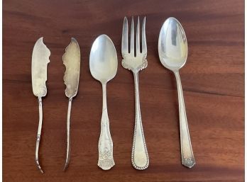 Vintage Silver-plate Rogers & Hamilton & Pairpoint 4 Pieces