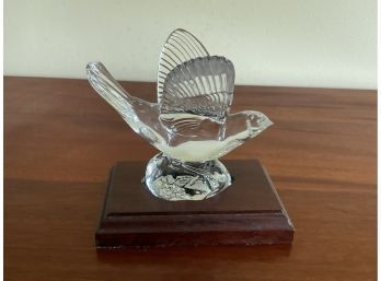 Waterford Crystal Nightingale Bird Legends And Lore Collection With Base