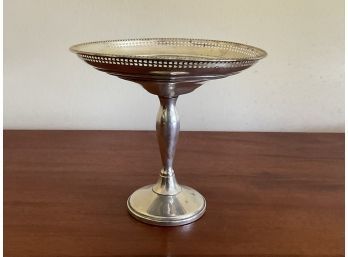 Antique Sterling Silver Weighted Compote Bowl