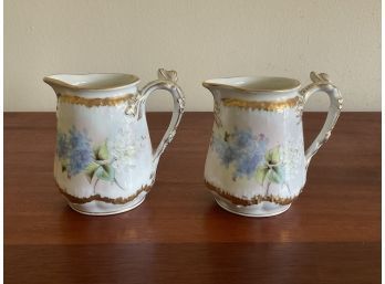 Pair Of Limoges France Royal China Creamers