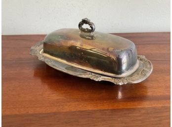 Vintage Gortham Silver Plate Butter Dish
