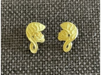 24K Prima Gold Flower Earrings By Pranda 6g