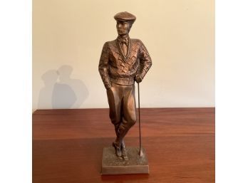 Austin Productions 1989 Bronzed Golfer Sculpture A Daniel 2 0f 2