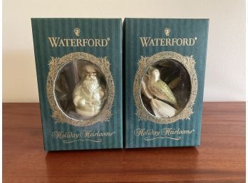 2 Waterford Holiday Heirlooms Christmas Ornaments In Boxes 2 Of 2
