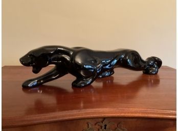 Large Ceramic Black Panther