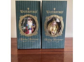 2 Waterford Holiday Heirlooms Christmas Ornaments In Boxes 3 Of 3