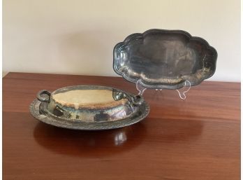 Silver Plated Tray  & Covered Bowl Dish