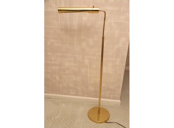 Mid Century Brass Floor Lamp 47 Tall