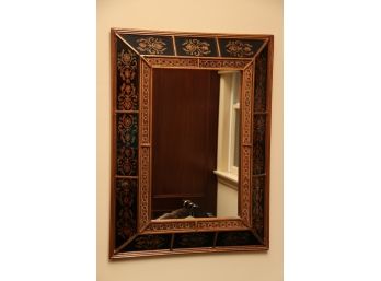 Reverse Painted Edge Wall Mirror