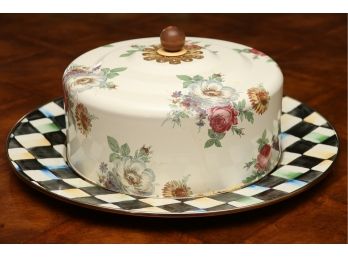 McKenzie Childs Cake Platter With Cover