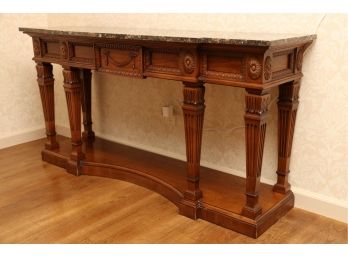 Straford House Marble Top Console Table