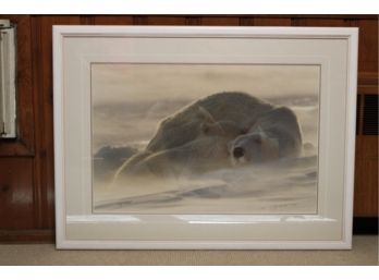 Thomas D. Mangleson Polar Bear Framed Print