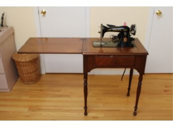 Singer Sewing Machine With Table