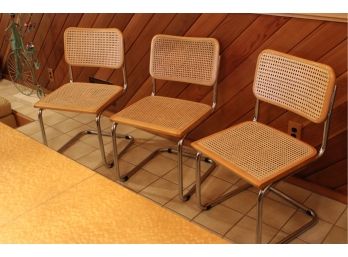 Set Of Five Marcel Breuer Cesca Chairs
