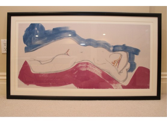 Mid Century Nude Abstract Framed Print