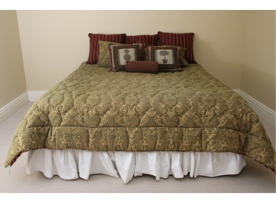 Stearns And Foster King Mattress With Custom Bedding
