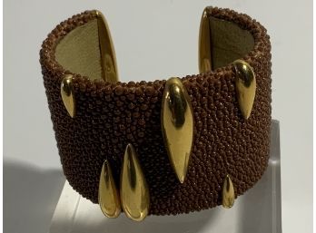 De Grisogono 18k Gold Teardrop Cuff Bracelet