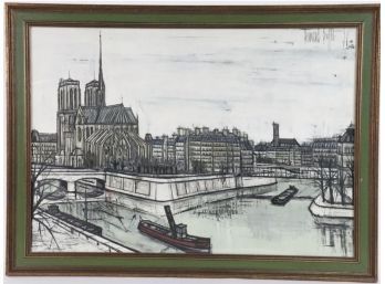 Bernard Buffet Of The Cathedral Of Notre Dame