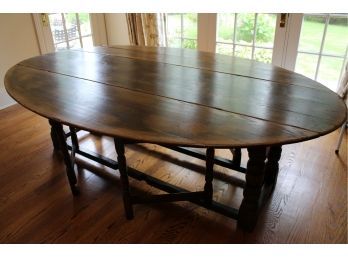 Antique English Gate Leg Dining Table