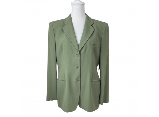 Giorgio Armani Vestimenta SPA Green Pure Wool Jacket Size 48