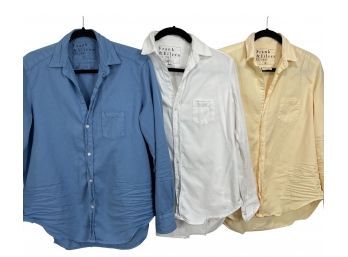 3 Frank & Eileen Cotton Shirts Size S & XS