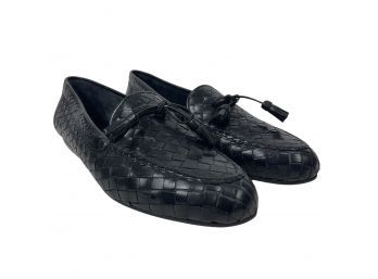 Sesto Meucci Neds Black Woven Loafers Size 9.5