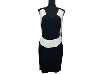 Nicole Miller Black & White Sleeveless Dress Size 10
