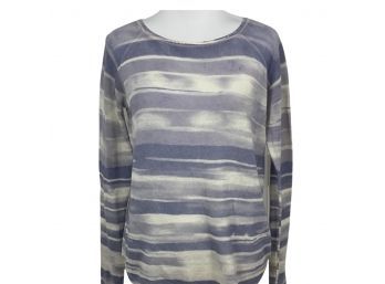 Vince Purple Striped Cashmere / Wool Sweater