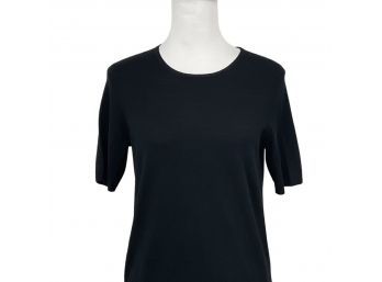UNIQLO Black Wool Short Sleeves Sweater Size M