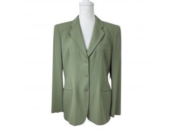 Giorgio Armani Vestimenta SPA Green Pure Wool Jacket Size 48