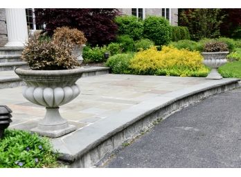 Concrete Pedestal Planters