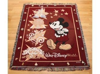 Walt Disney Mickey Blanket With Pin Collection