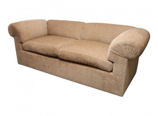 Large Custom Two Cushion Roll Arm Sofa Paid $4500