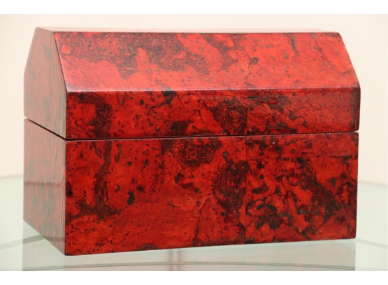 Red Covered Storage Box