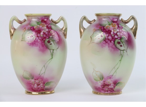 Nippon Dual Should Porcelain Vases