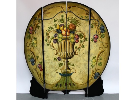 Hand Painted Round Room Divider