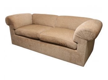 Large Custom Two Cushion Roll Arm Sofa Paid $4500