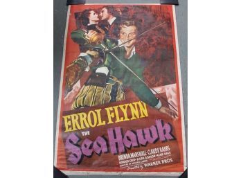 Errol Flynn The Seahawk Vintage Poster