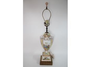 Vintage Dual Should Porcelain Table Lamp