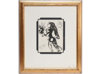 'La Bible I' Marc Chagall 1956 Limited Edition Lithograph With COA