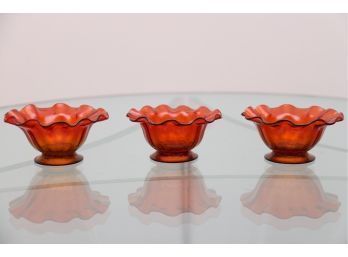 Trio Of Small Murano Glass Finger Bowls
