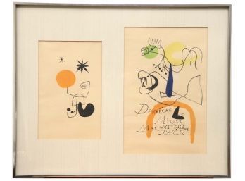 Joan Miro Original Lithograph Of 500
